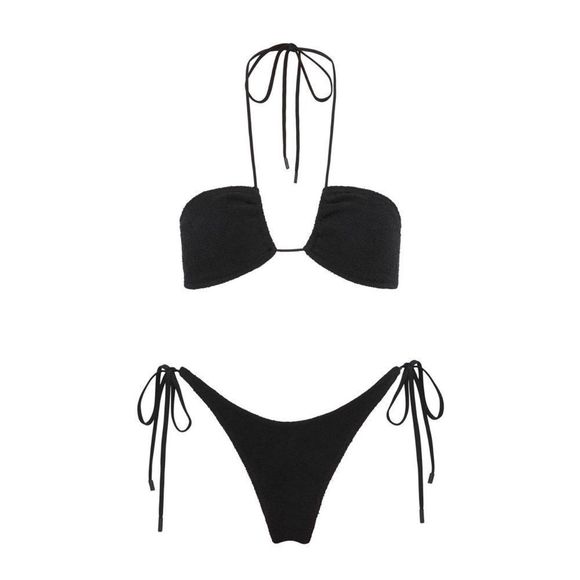 TRIANGL ASTER - RAVEN TERRY BLACK NO BAG NEW WITH TAGS - Picture 7 of 8